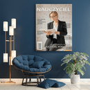 Nauczyciel roku - druk na płótnie, spersonalizowany prezent dla nauczyciela - Adamell.pl
