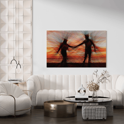 Obraz z linii para - druk na płótnie, spersonalizowany prezent - Adamell.pl - Wyjątkowe Prezenty