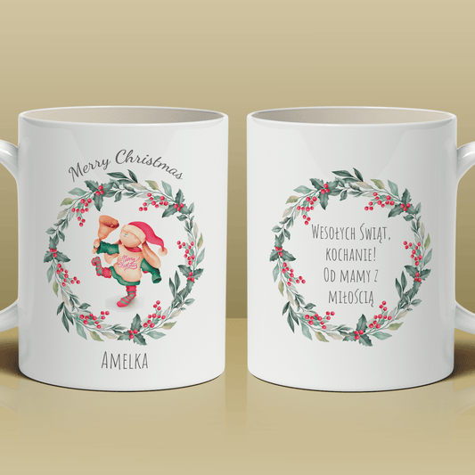 Od mamy - 1x Kubek z nadrukiem, spersonalizowany prezent dla dziecka - Adamell.pl