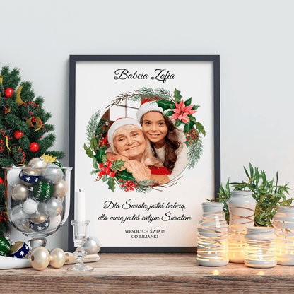 Od wnuczki - Druk na szkle, spersonalizowany prezent - Adamell.pl