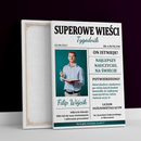 Okładka tygodnika - druk na płótnie, spersonalizowany prezent dla nauczyciela - Adamell.pl
