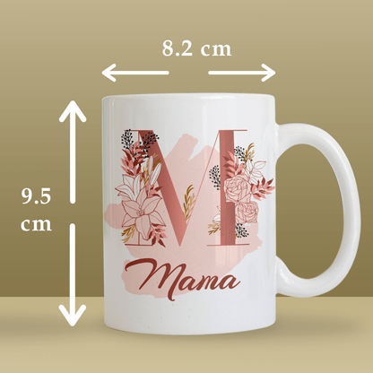 Ozdoba litera + napis - 1x Kubek z nadrukiem, spersonalizowany prezent dla mamy - Adamell.pl