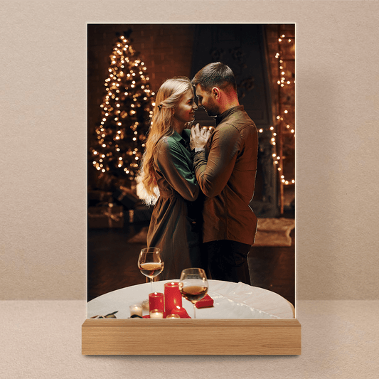 Para w Święta - Druk na szkle, spersonalizowany prezent dla pary - Adamell.pl