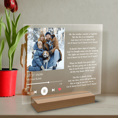 Piosenka Ĺ›wiÄ…teczna - Druk na szkle, spersonalizowany dla rodziny - Adamell.pl