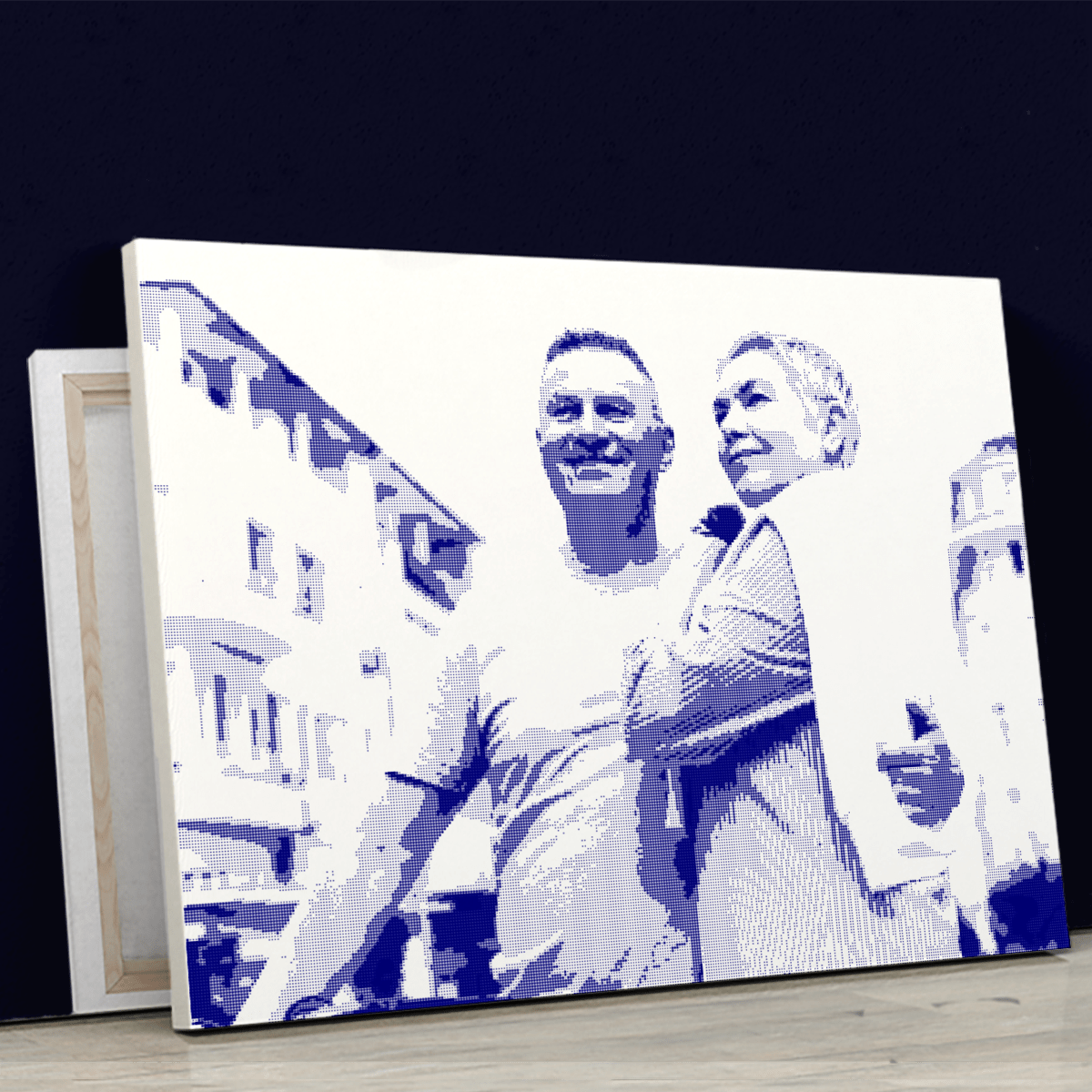 Pixel sketch - druk na płótnie, spersonalizowany prezent dla pary Pixel sketch - druk na płótnie, spersonalizowany prezent dla pary - Adamell.pl