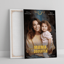 Plakat filmowy - druk na płótnie, spersonalizowany prezent dla mamy - Adamell.pl