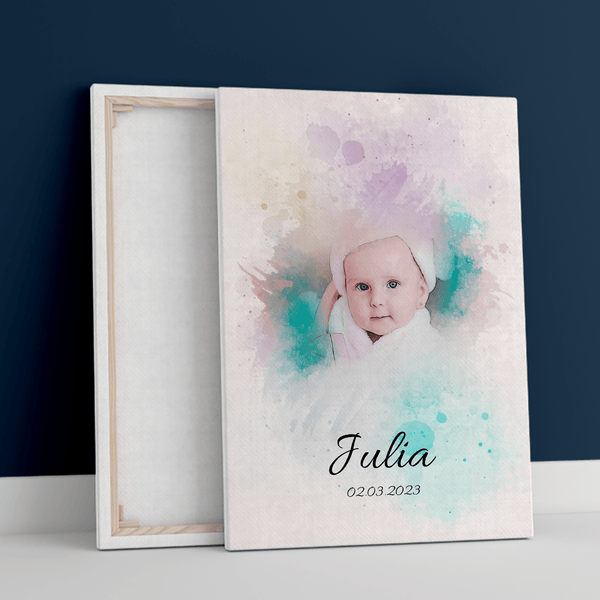 Portret dziecka z rozmytym tłem - druk na płótnie, spersonalizowany prezent dla dziecka - Adamell.pl