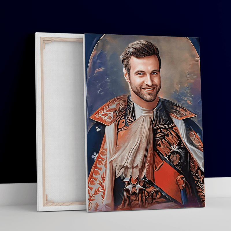 Portret historyczny Napoleon - druk na płótnie, spersonalizowany prezent dla mężczyzny - Adamell.pl