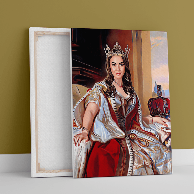 Portret królewski jednoosobowy - druk na płótnie, spersonalizowany prezent - Adamell.pl - Wyjątkowe Prezenty
