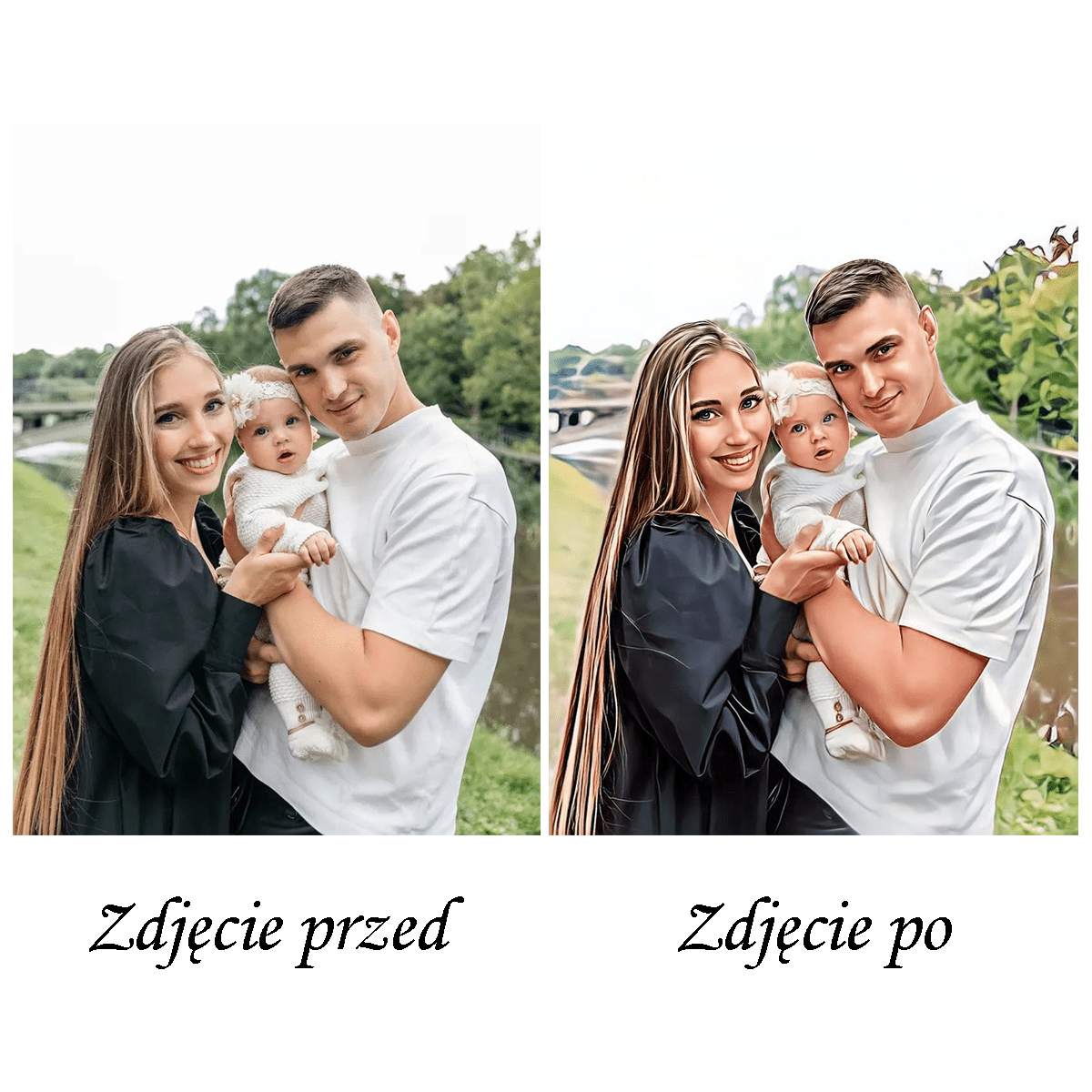 Portret Na Płótnie Styl Sketch - Personalizowany Portret Ze Zdjęcia, Zdjęcie Na Płótnie, Prezent Personalizowany - Adamell.pl