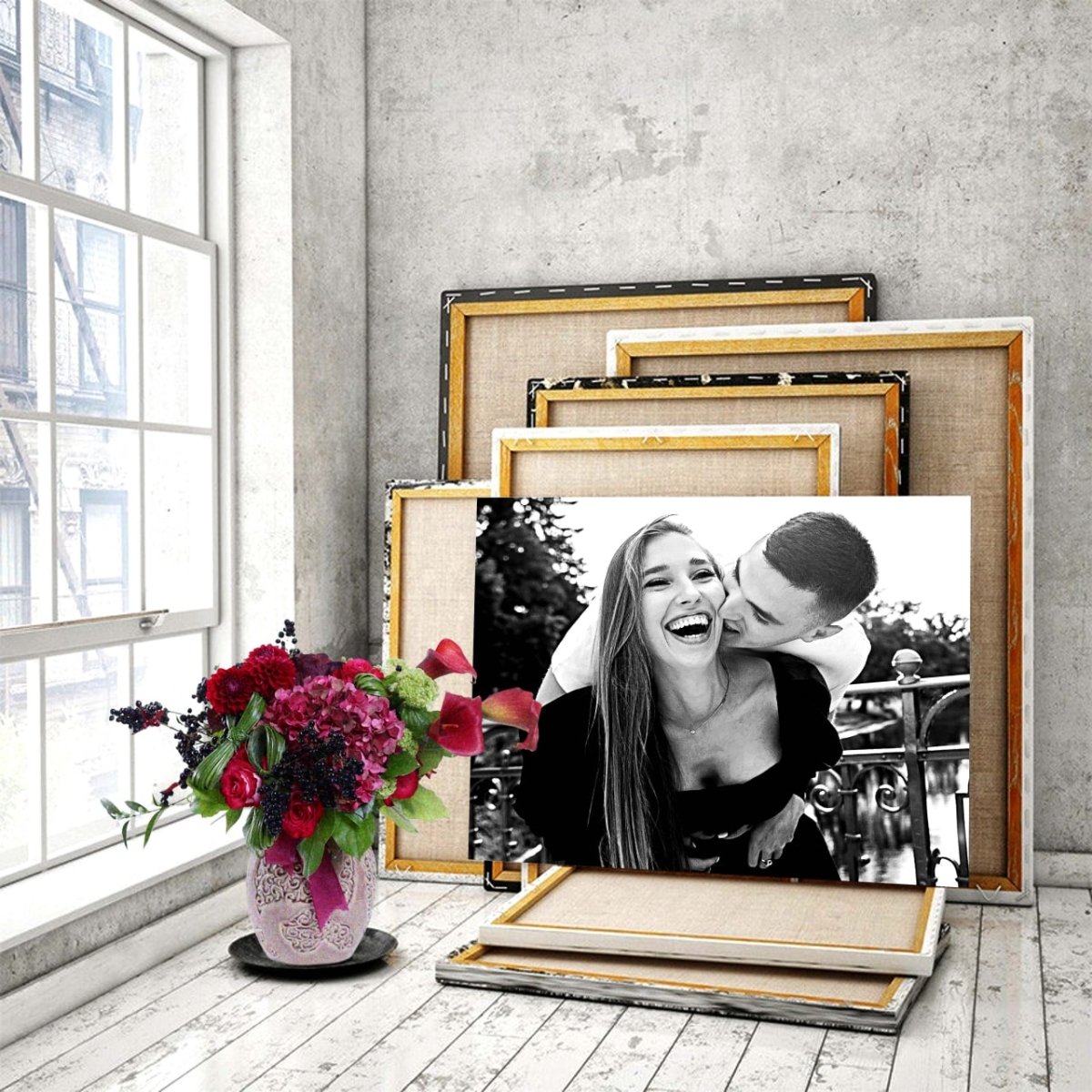 Portret Na Płótnie Styl Sketch - Personalizowany Portret Ze Zdjęcia, Zdjęcie Na Płótnie, Prezent Personalizowany - Adamell.pl - Wyjątkowe Prezenty