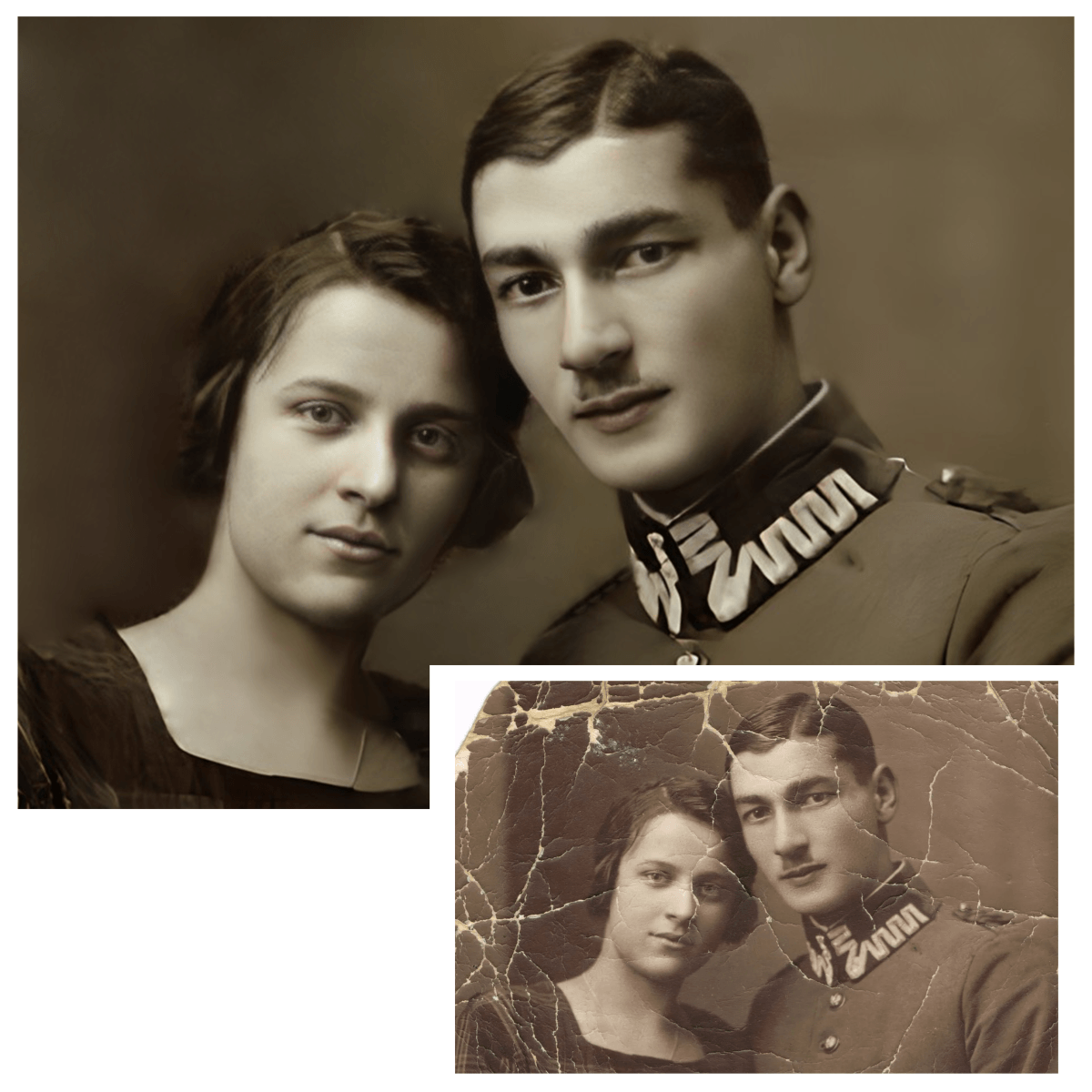 Renowacja starych zdjęć - druk na płótnie, spersonalizowany prezent - Adamell.pl - Wyjątkowe Prezenty