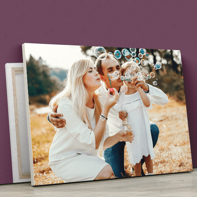 Rodzinne zdjęcie fotoobraz - druk na płótnie, spersonalizowany prezent - Adamell.pl