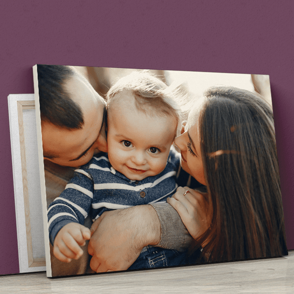 Rodzinny portret fotoobraz - druk na płótnie, spersonalizowany prezent - Adamell.pl