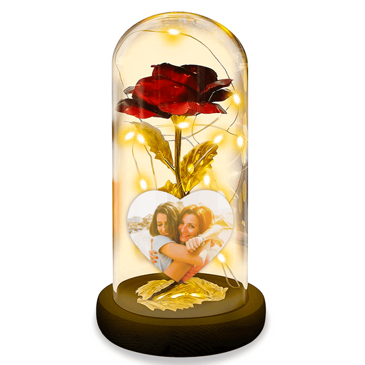 Róża wieczna LED ze spersonalizowanym wydrukiem + GRATISY - Adamell.pl - Wyjątkowe Prezenty