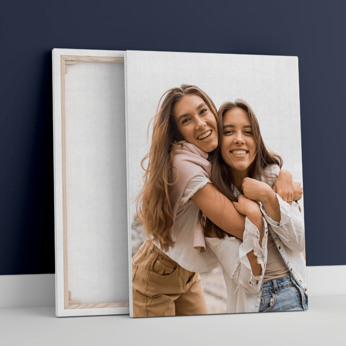 Sisters foto - druk na płótnie, spersonalizowany prezent dla siostry - Adamell.pl