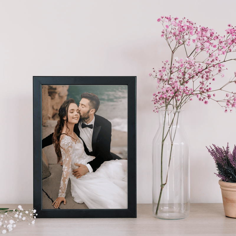 Ślubne zdjęcie pary - Druk na szkle, spersonalizowany prezent dla pary - Adamell.pl