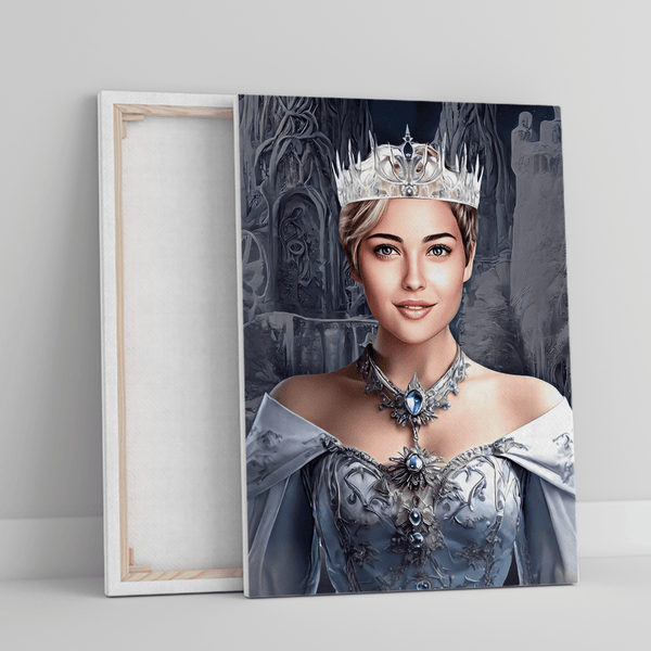 Śnieżna królowa - druk na płótnie, spersonalizowany prezent dla niej - Adamell.pl