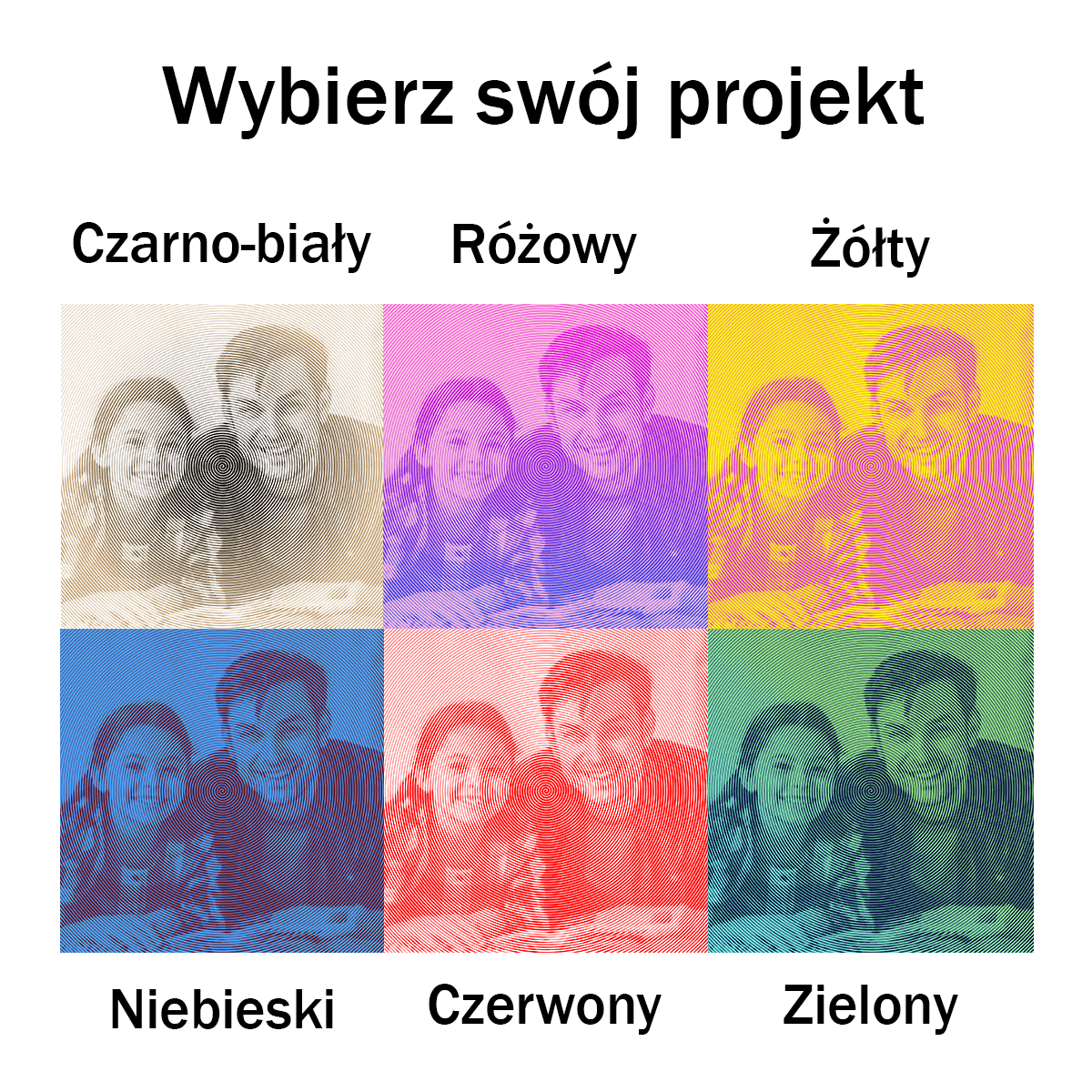 Spirala - druk na płótnie, spersonalizowany prezent - Adamell.pl - Wyjątkowe Prezenty