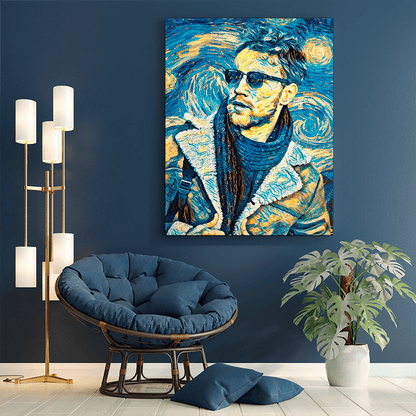 Styl Vincent - druk na płótnie, spersonalizowany prezent dla niego - Adamell.pl