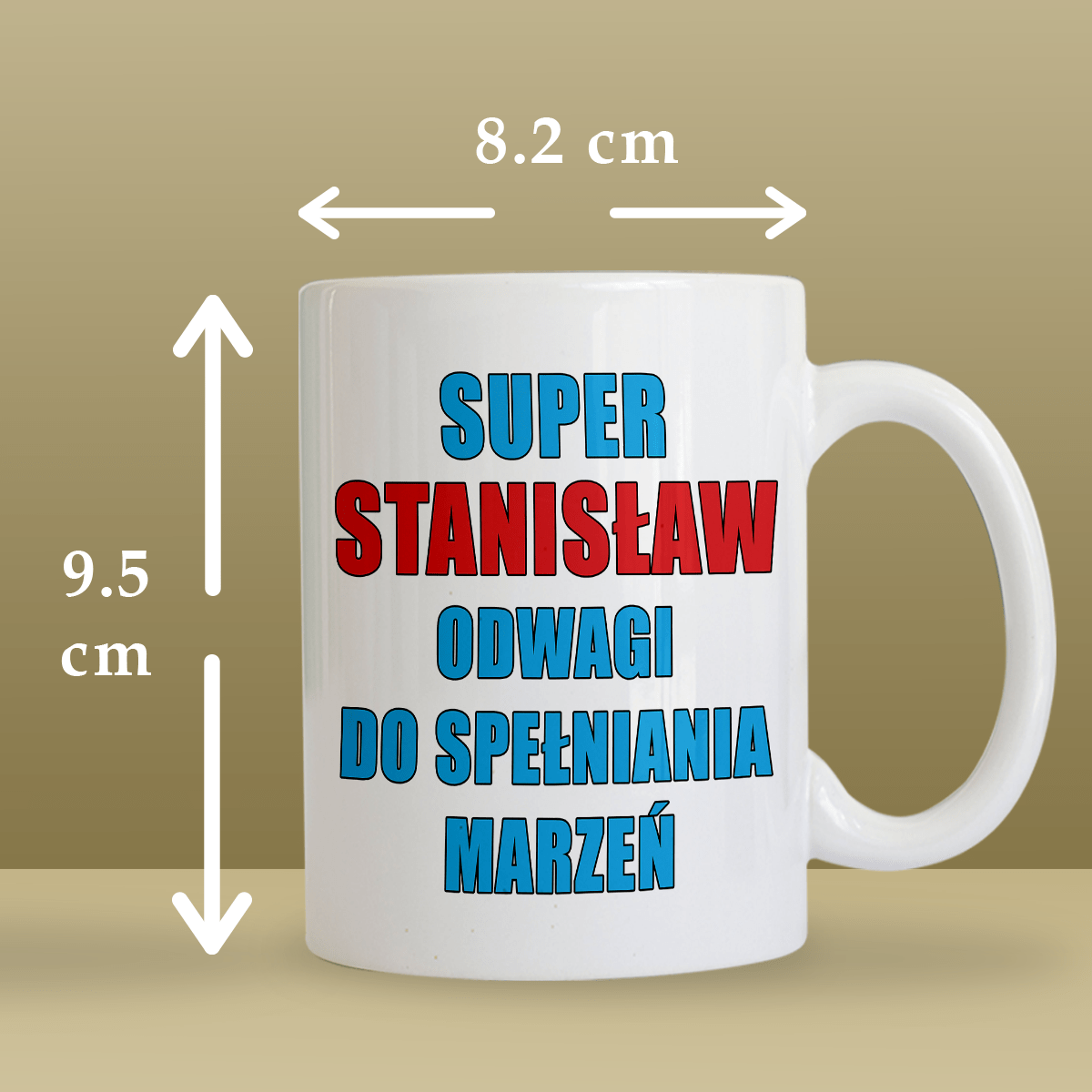 Superman na 21. urodziny - 1x Kubek z nadrukiem, spersonalizowany prezent dla niego - Adamell.pl