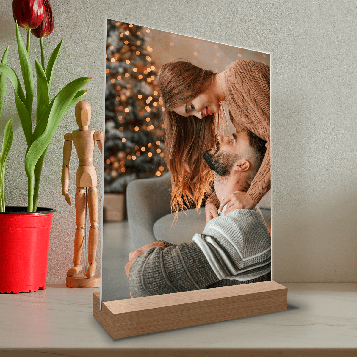 Świąteczna fotofgrafia - Druk na szkle, spersonalizowany prezent dla chłopaka - Adamell.pl