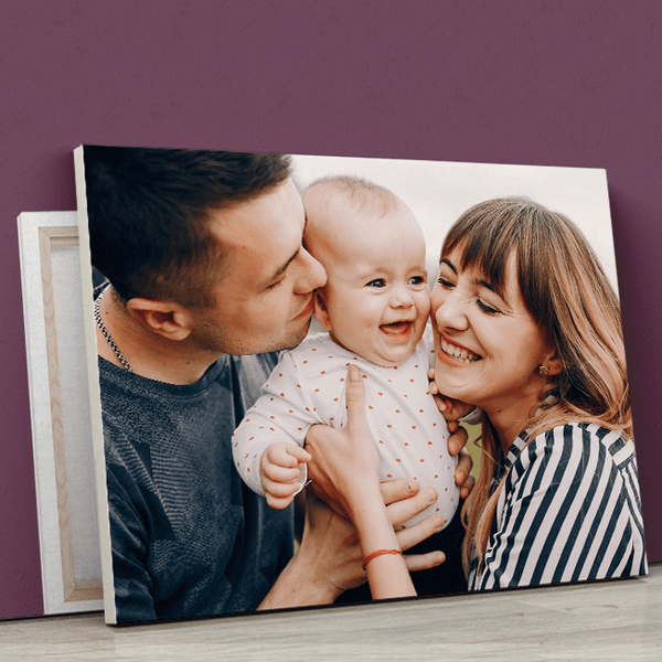 Szczęśliwa rodzina - druk na płótnie, spersonalizowany prezent - Adamell.pl