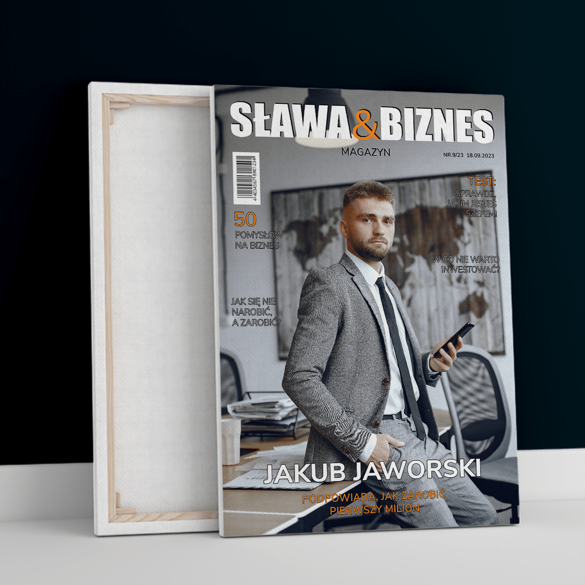 Szef - druk na płótnie, spersonalizowany prezent dla szefa - Adamell.pl