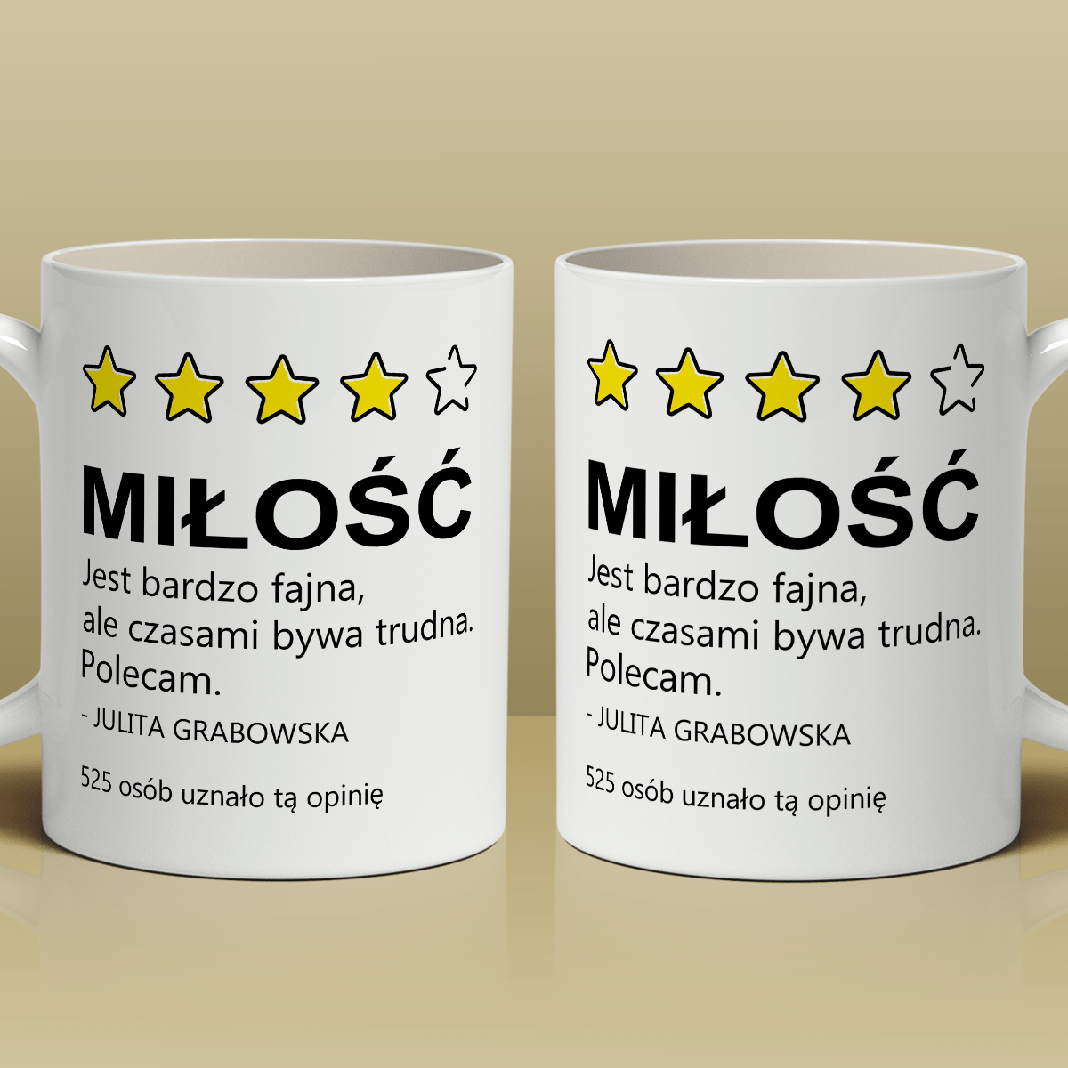 Ta miłość - Kubek z nadrukiem, spersonalizowany prezent dla pary - Adamell.pl