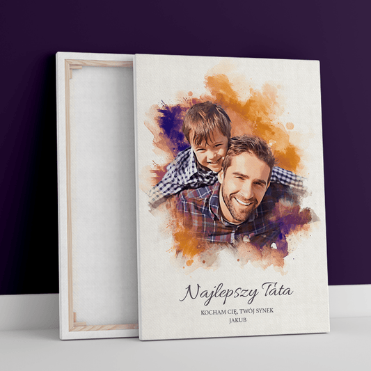 Twój synek - druk na płótnie, spersonalizowany prezent dla taty - Adamell.pl