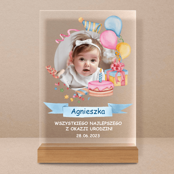 Urodzinowy prezent - Druk na szkle, spersonalizowany prezent dla dziecka - Adamell.pl - Wyjątkowe Prezenty