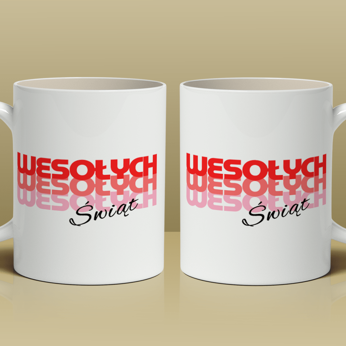 Wesołych Świąt - Kubek z nadrukiem, prezent dla niej - Adamell.pl