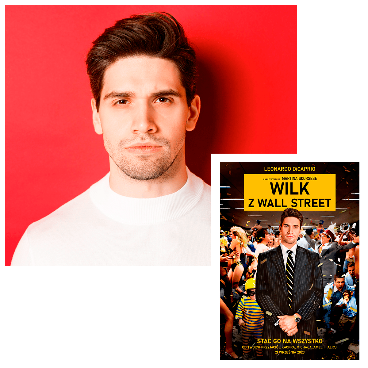 Wilk z Wall Street - druk na płótnie, spersonalizowany prezent dla mężczyzny - Adamell.pl