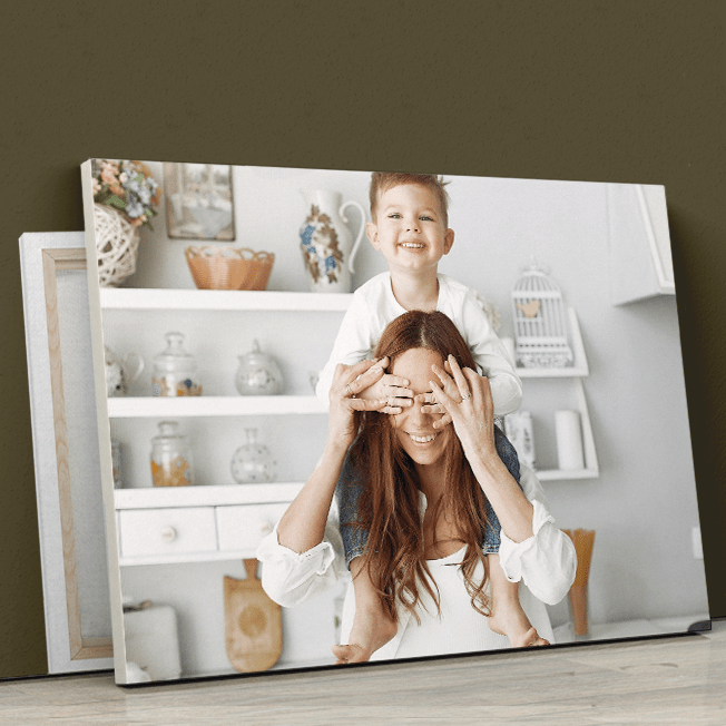 Wspólne zdjęcie z dzieckiem druk na płótnie, spersonalizowany prezent - Adamell.pl
