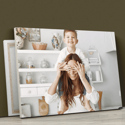 Wspólne zdjęcie z dzieckiem druk na płótnie, spersonalizowany prezent - Adamell.pl