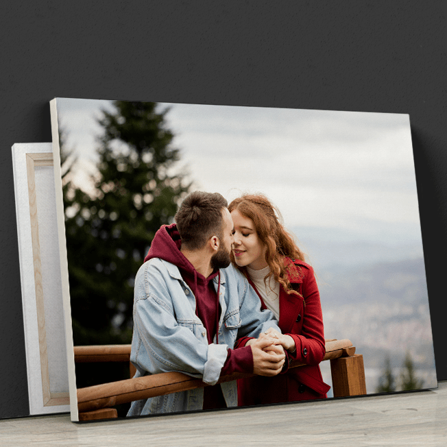 Zakochana para - fotoobraz druk na płótnie, spersonalizowany prezent - Adamell.pl