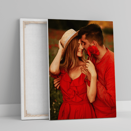 Zakochani zdjęcie - druk na płótnie, spersonalizowany prezent dla niej - Adamell.pl