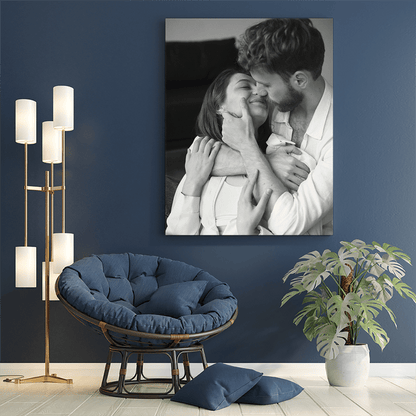 Zdjęcie miłosne - druk na płótnie, spersonalizowany prezent dla pary - Adamell.pl