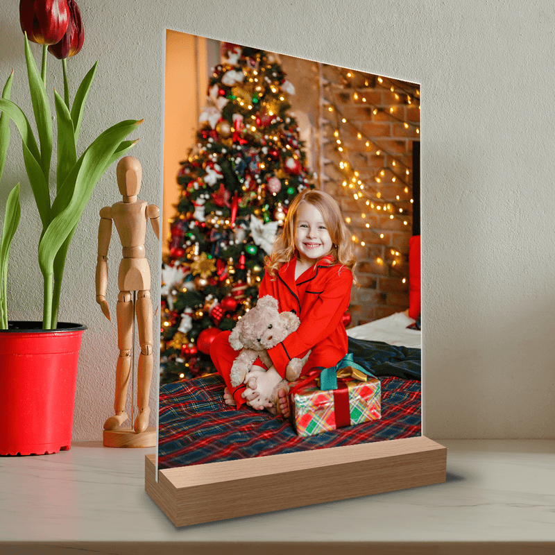 Zdjęcie świąteczne dziecka - Druk na szkle, spersonalizowany prezent dla dziecka - Adamell.pl