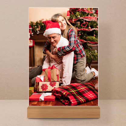 ZdjÄ™cie Ĺ›wiÄ…teczne z dziadkiem - Druk na szkle, spersonalizowany prezent dla dziadka - Adamell.pl