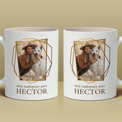 Zdjęcie z psem + imię - 1x Kubek z nadrukiem, spersonalizowany prezent - Adamell.pl