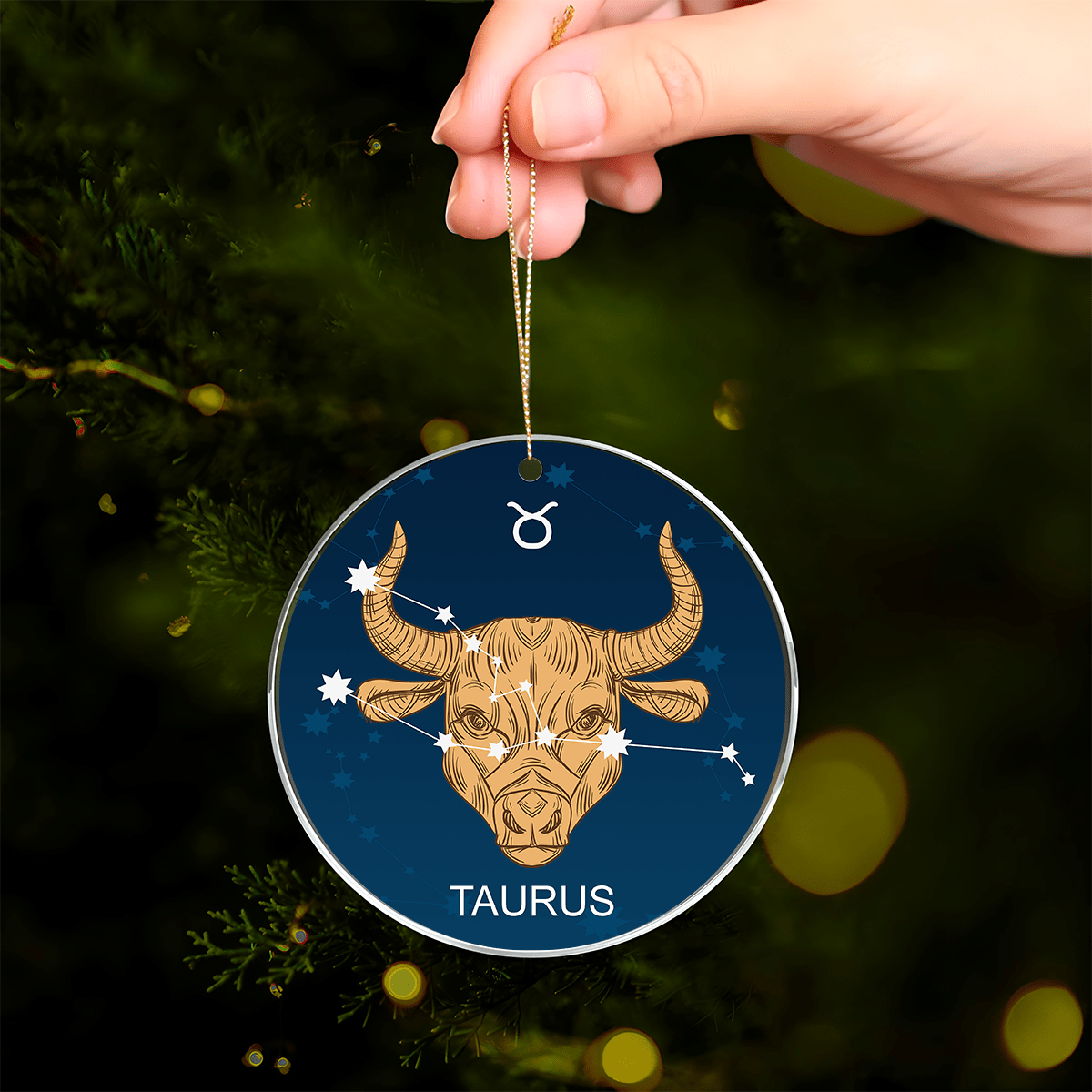 Zodiakalny byk - bombka choinkowa, spersonalizowany prezent dla chłopaka - Adamell.pl