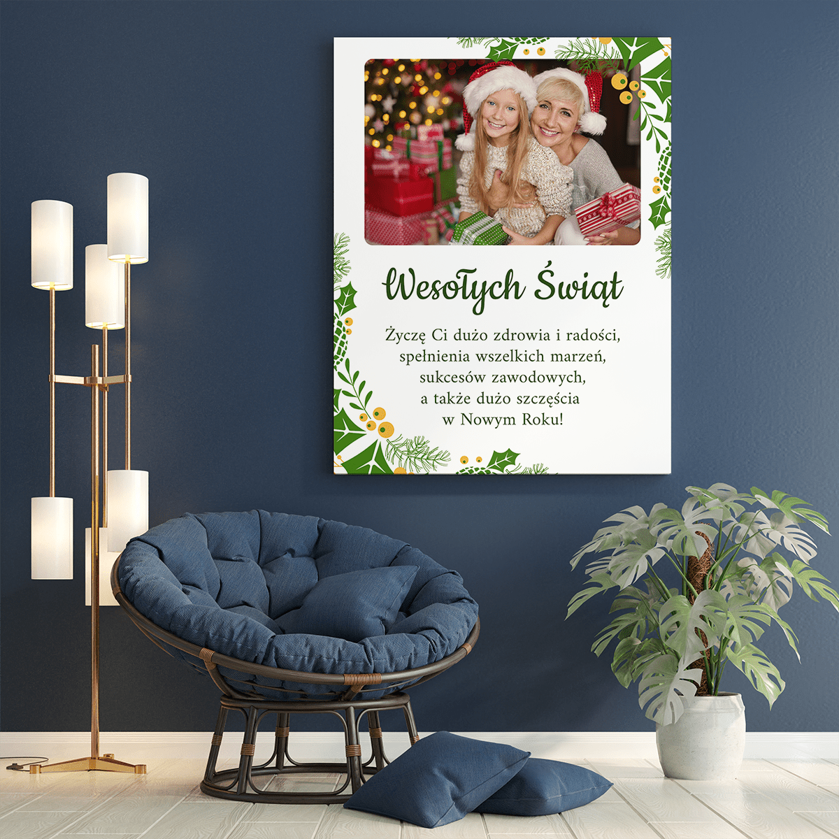 Życzenia dla babci - druk na płótnie, spersonalizowany prezent dla babci - Adamell.pl