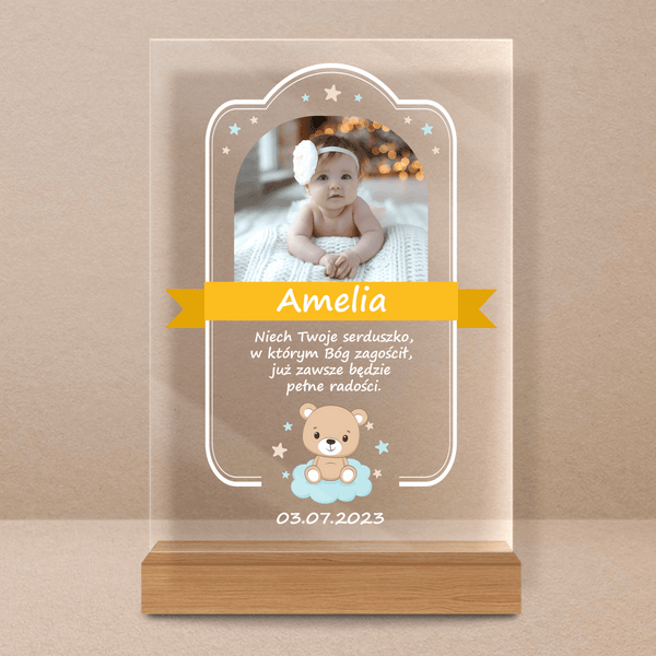 Życzenia dla dziecka - Druk na szkle, spersonalizowany prezent dla dziecka - Adamell.pl - Wyjątkowe Prezenty